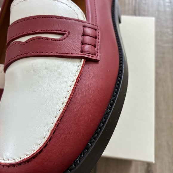 BNWT Sezane Andrea Loafers - Terracotta & Cream - Picture 12 of 12